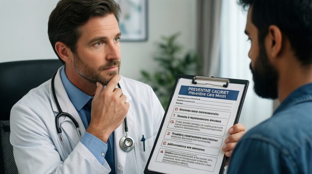 Здоровье и медицина: доступность специалистов, очереди, профилактика и диспансеризация - иллюстрация